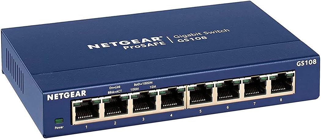 NETGEAR GS108 8-Port Gigabit Switch