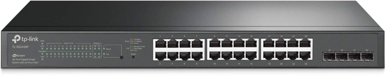 TP-Link TL-SG2428P JetStream Managed PoE+ 24 Port Gigabit Switch