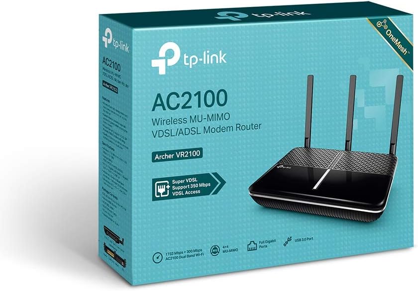 TP-Link Archer VR2100 VDSL2/ADSL2+ 2033Mbps WiFi 5 Router
