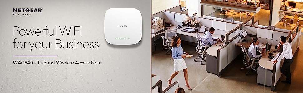 NETGEAR WAC540 Insight Managed 3000Mbps WiFi 5 Access Point (AC)