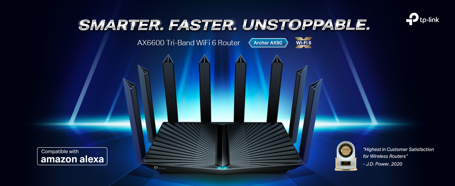 TP-Link AX90 Archer AX6600 Tri-Band WiFi 6 Router (AX)