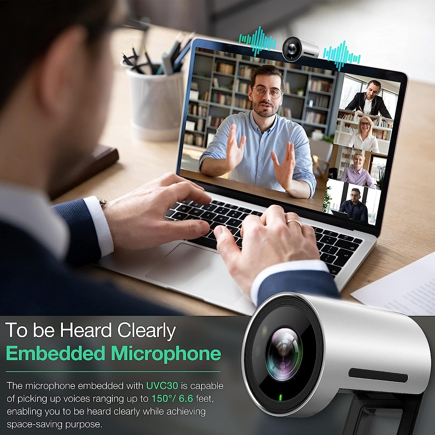 Yealink UVC30-Room Video Conferencing USB PTZ Camera (4K UHD)