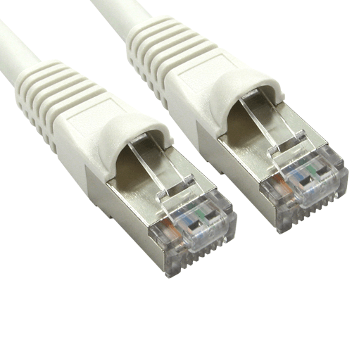 CAT6a Shielded WhiteART-101W-10X 1m Ethernet Patch Cable