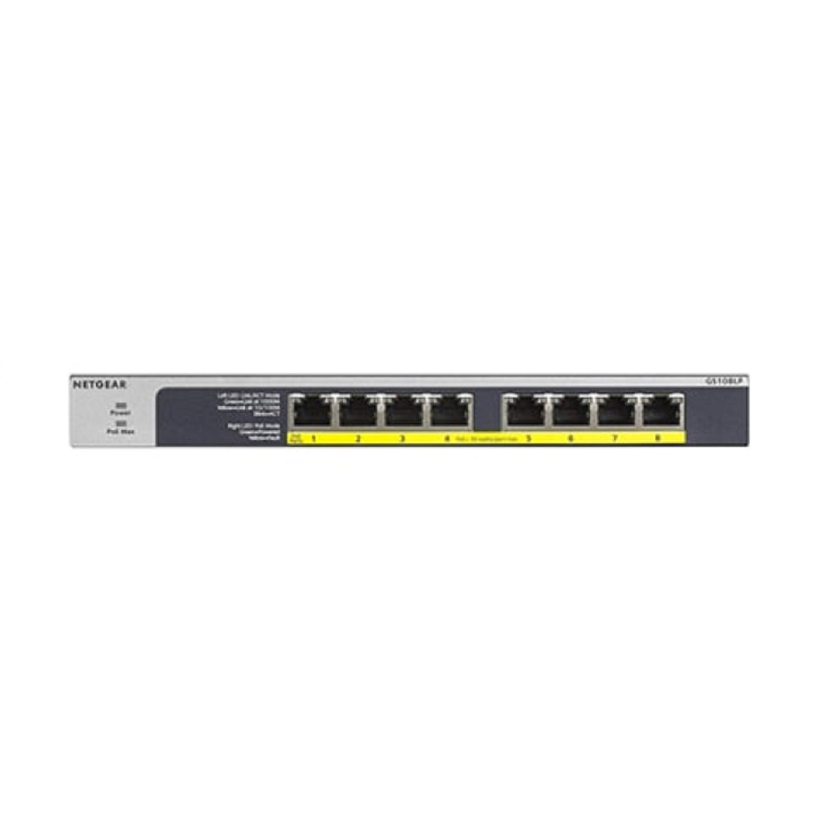 NETGEAR GS108LP ProSAFE Unmanaged PoE+ 8 Port Gigabit Switch