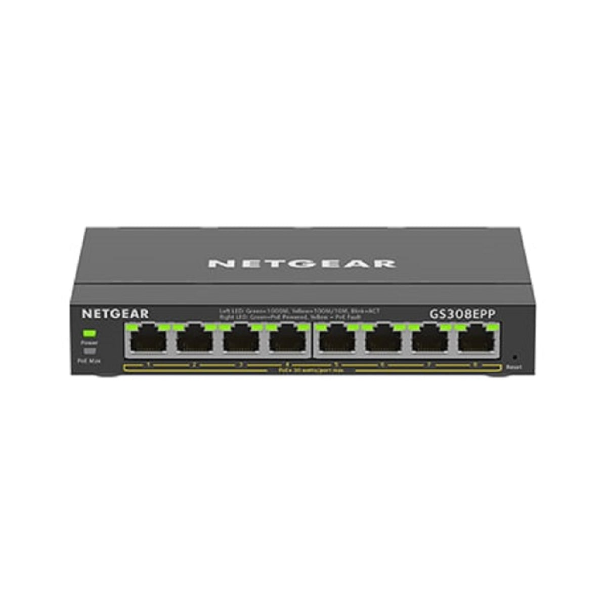 NETGEAR GS308EPP Desktop 8 Port Gigabit Switch