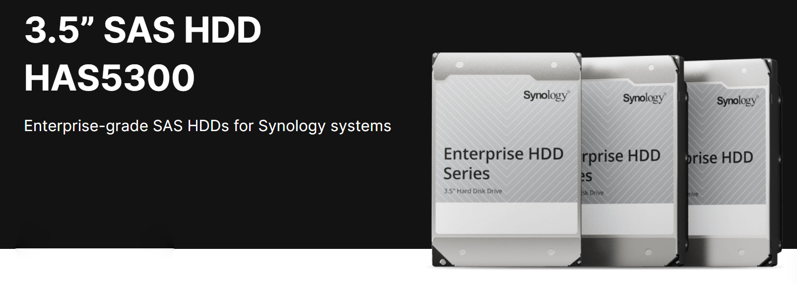 Synology HAS5300-16T 16TB SAS Hard Drive 7200RPM 12Gb/s 512MB Cache