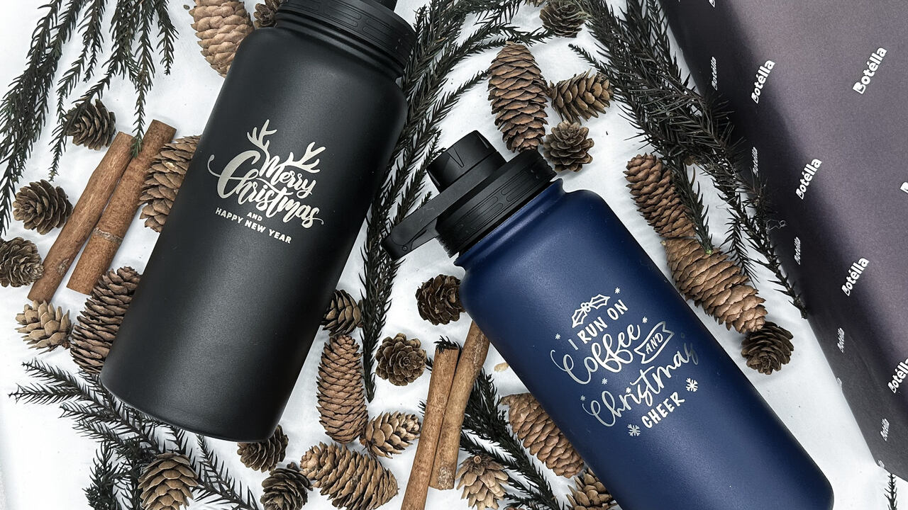 Vacuum Flask with engraving
