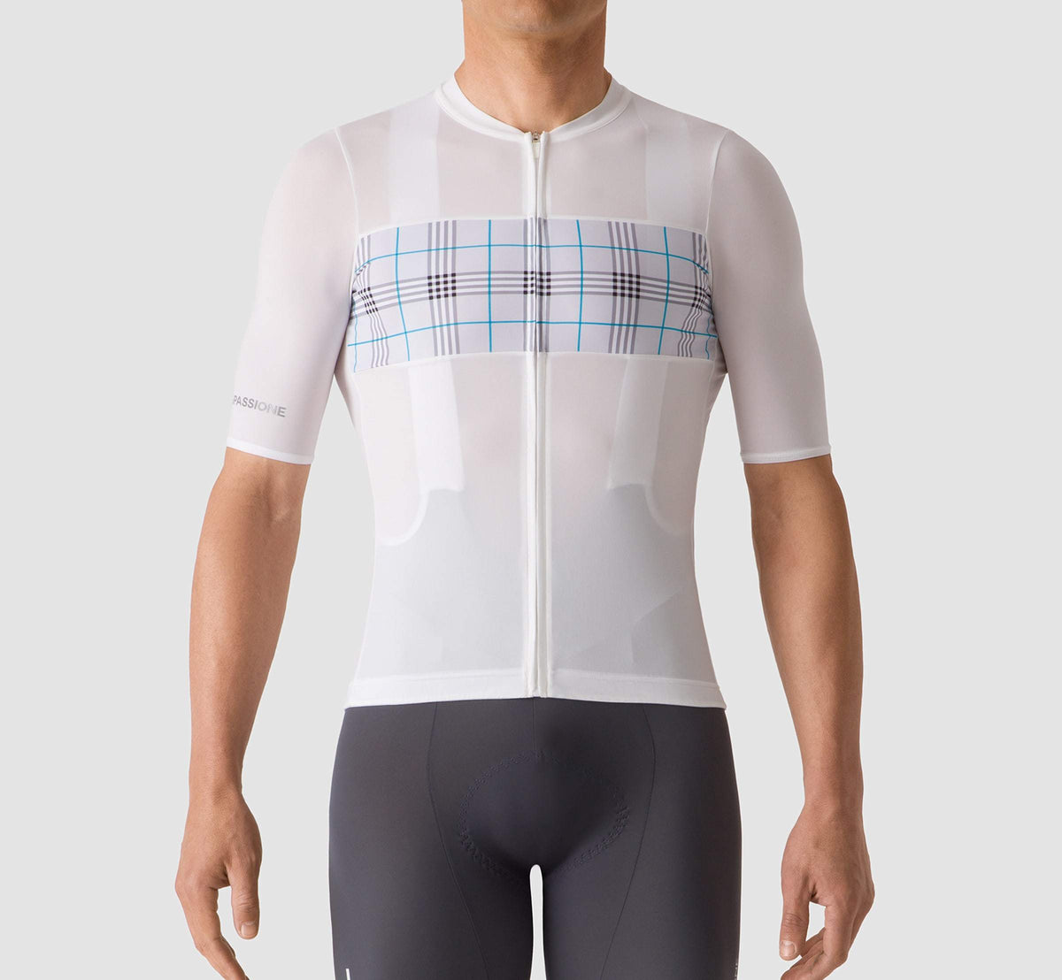 white jersey cycling