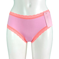 Soft Bamboo Jersey Classic Fit Knicker - Pink & Coral