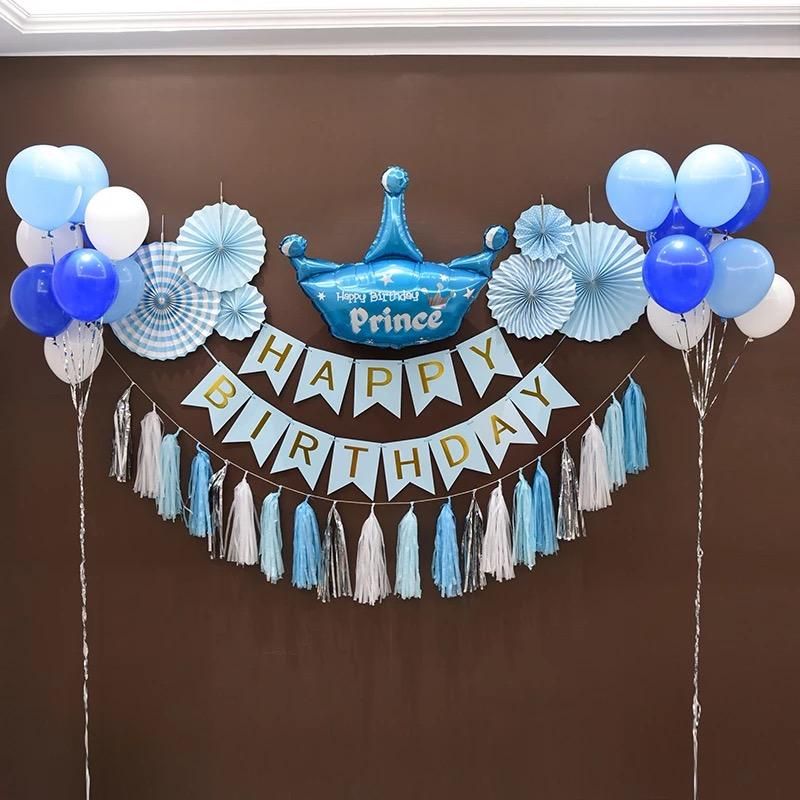 Birthday home decor with DIY banners and garlands