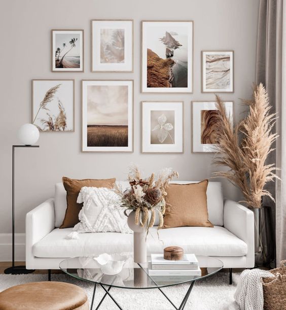 Collage showcasing budget-friendly home decor ideas
