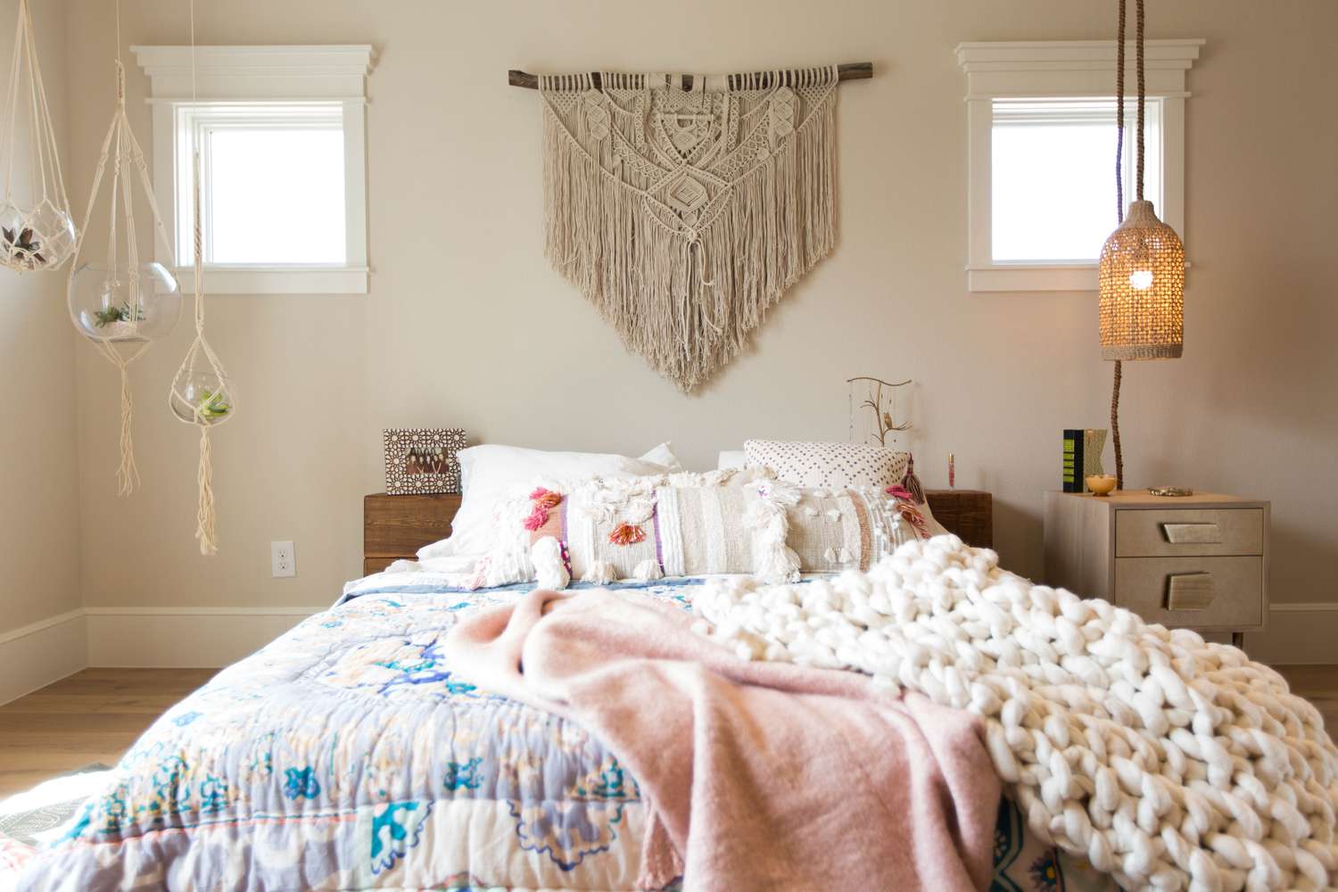 Collage showcasing the beauty of budget-friendly bedroom decor