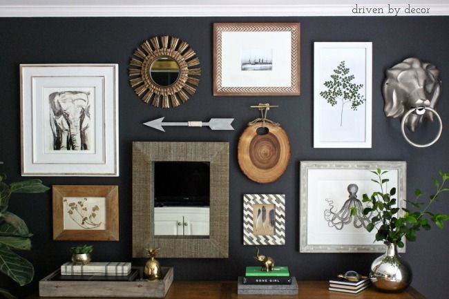 Home decor with diverse wall art styles