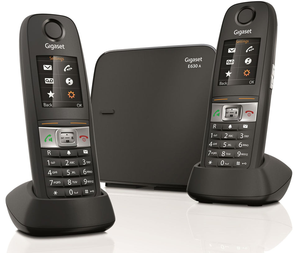 SIEMENS C430A Gigaset Duo Cordless Phone – Black 220 Volts NOT FOR USA