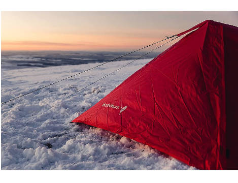 Highlander Blackthorn tent in snow