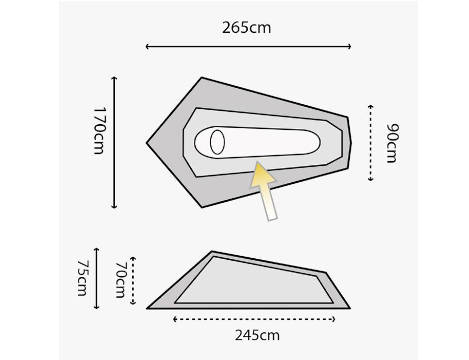 Hunter Blackthorn tent floorplan