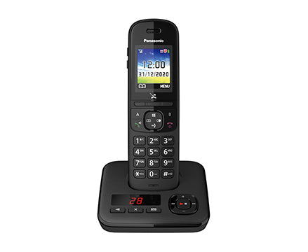 Panasonic KX-TGH722EB  handset in answer machine cradle