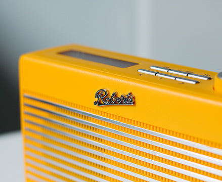 Close up of Roberts Rambler Mini yellow