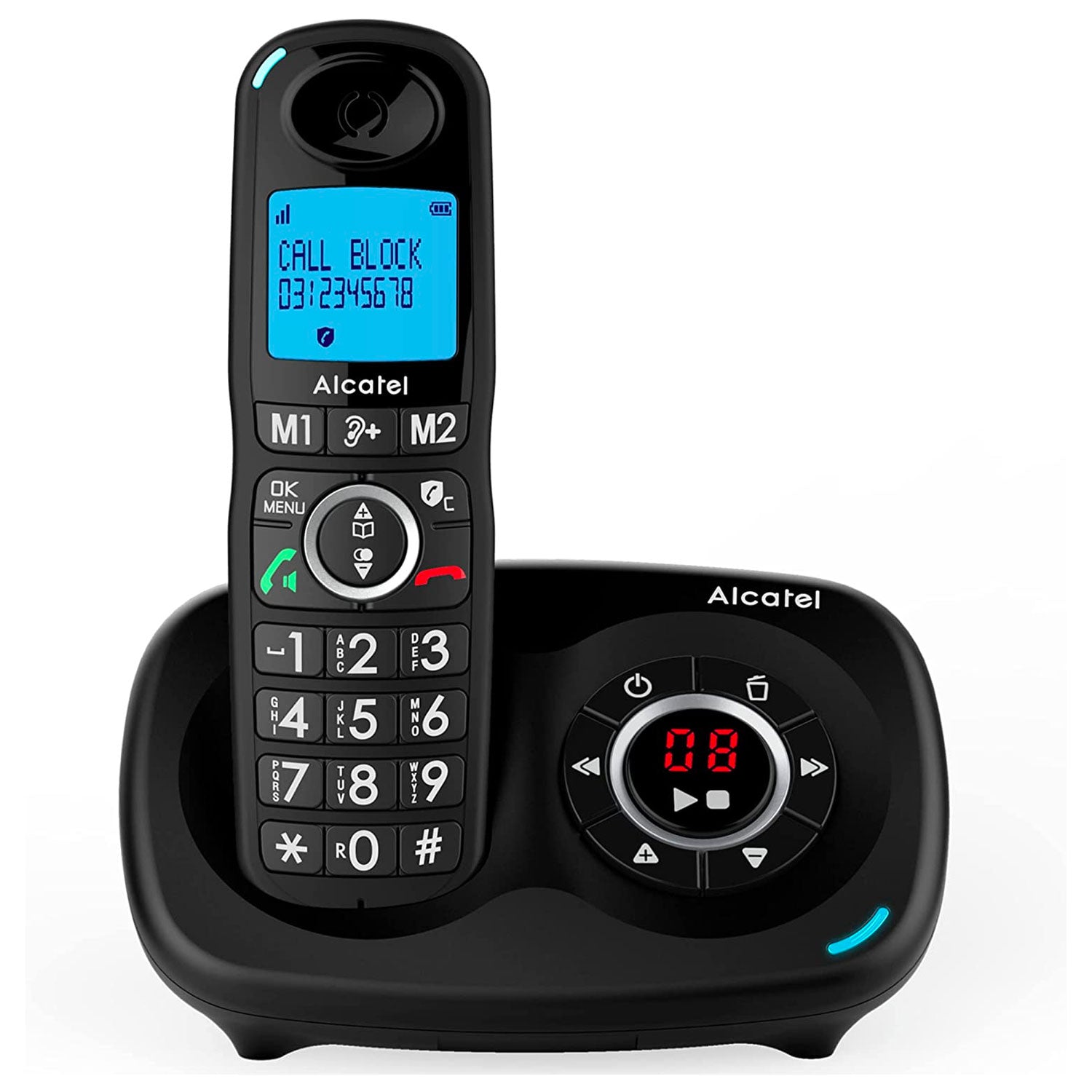 Image of Alcatel XL595 Voice Cordless Phone with Answer Machine, Single Handset