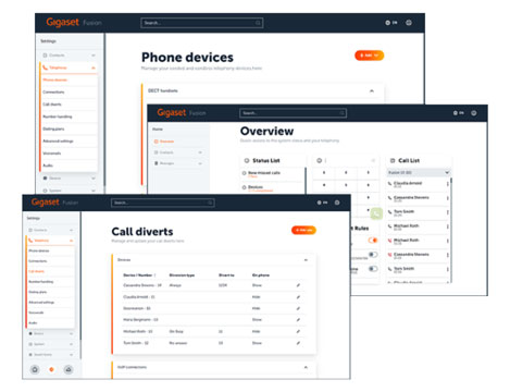 Gigaset VoIP web interface