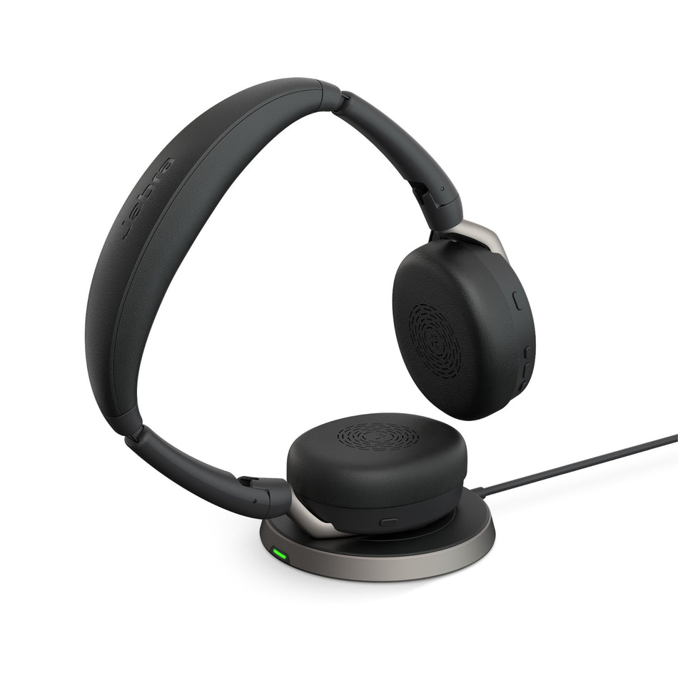 Jabra Evolve2 65 Flex USB-A MS Stereo Wireless Headset in Black with  wireless charging - ligo.co.uk –