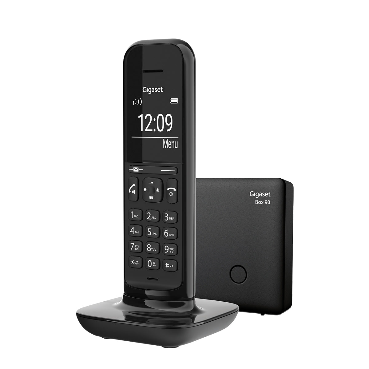 Image of Gigaset Hello Designer Cordless Phone - Black, Single Handset Without Answer Machine
