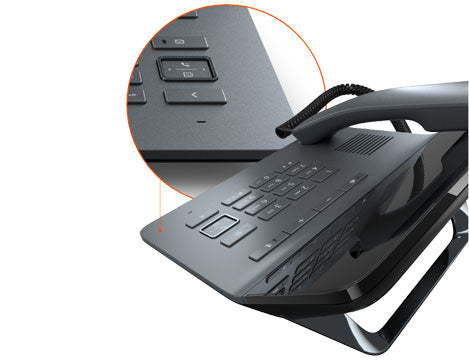 Easy-to-clean corded deskphone