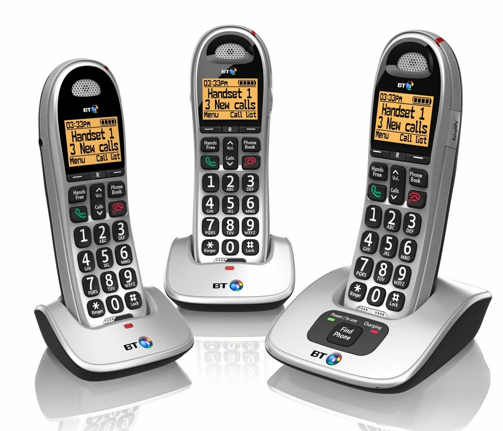 Image of BT 4000 Trio Big Button Cordless Phone