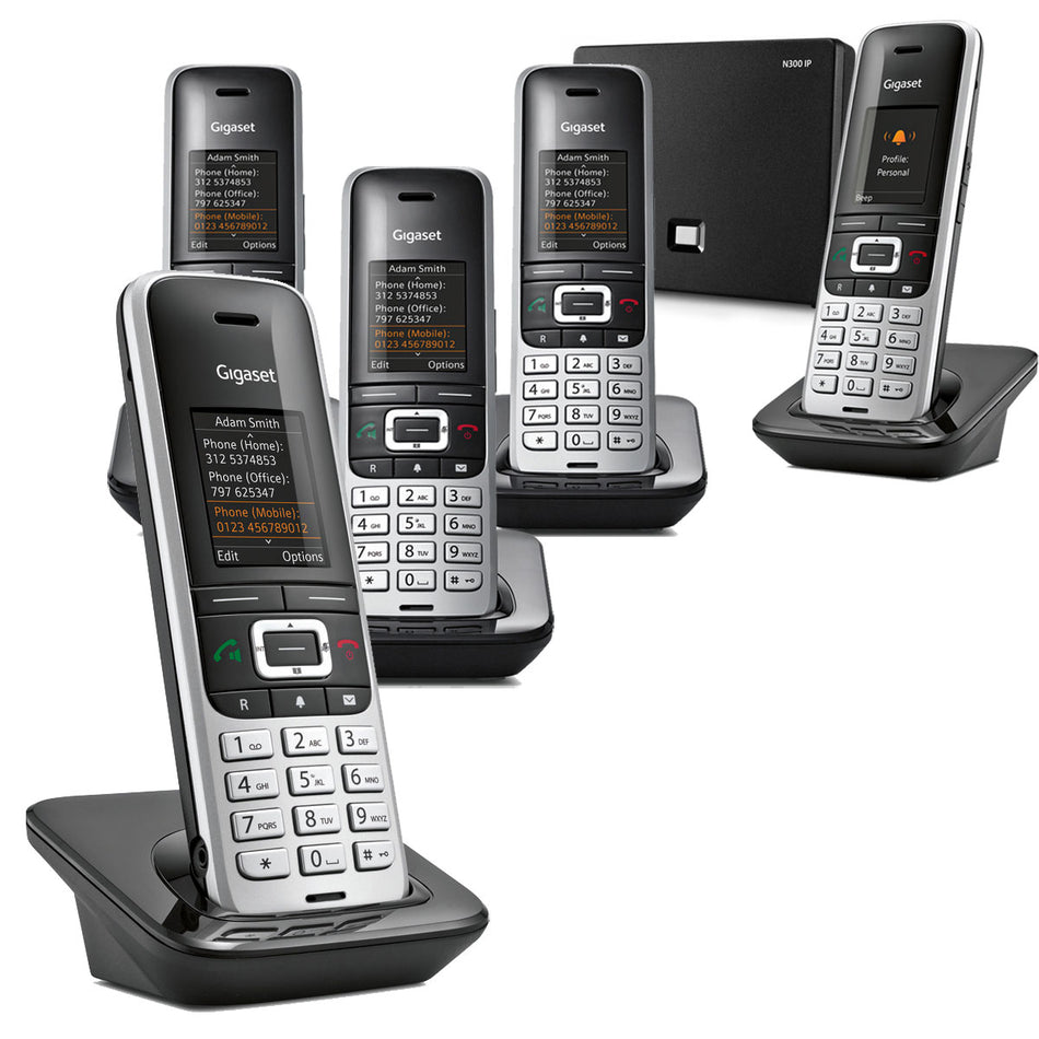 Gigaset Premium 100A VoIP Cordless Phone, Trio Handset - liGo