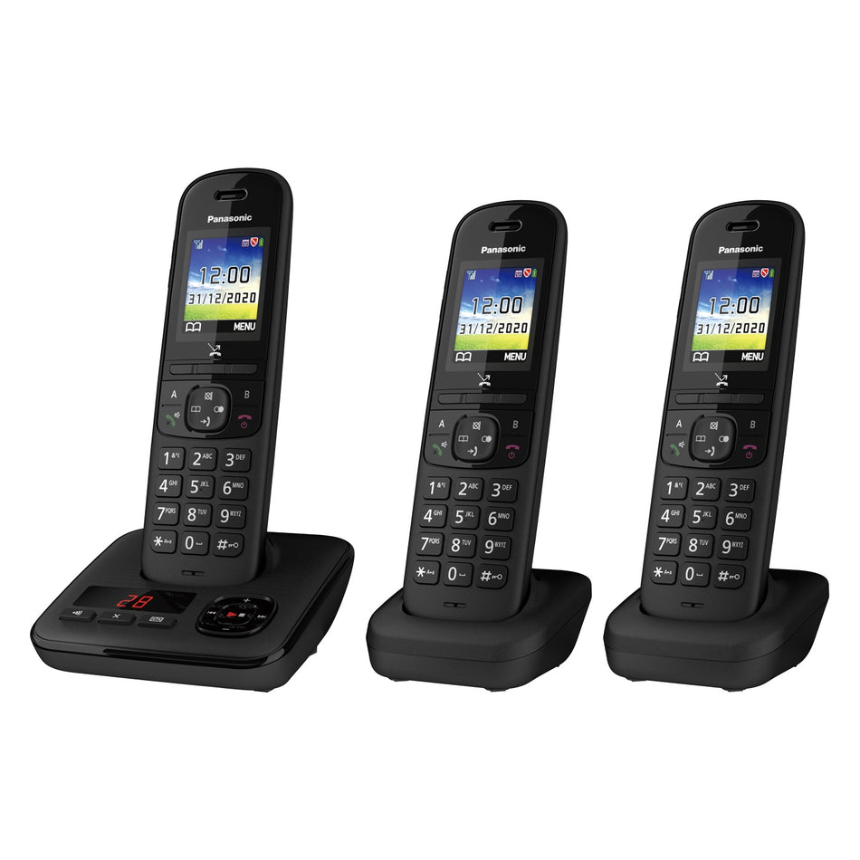Panasonic KX-TGH722EB Twin Digital Cordless Telephone - liGo