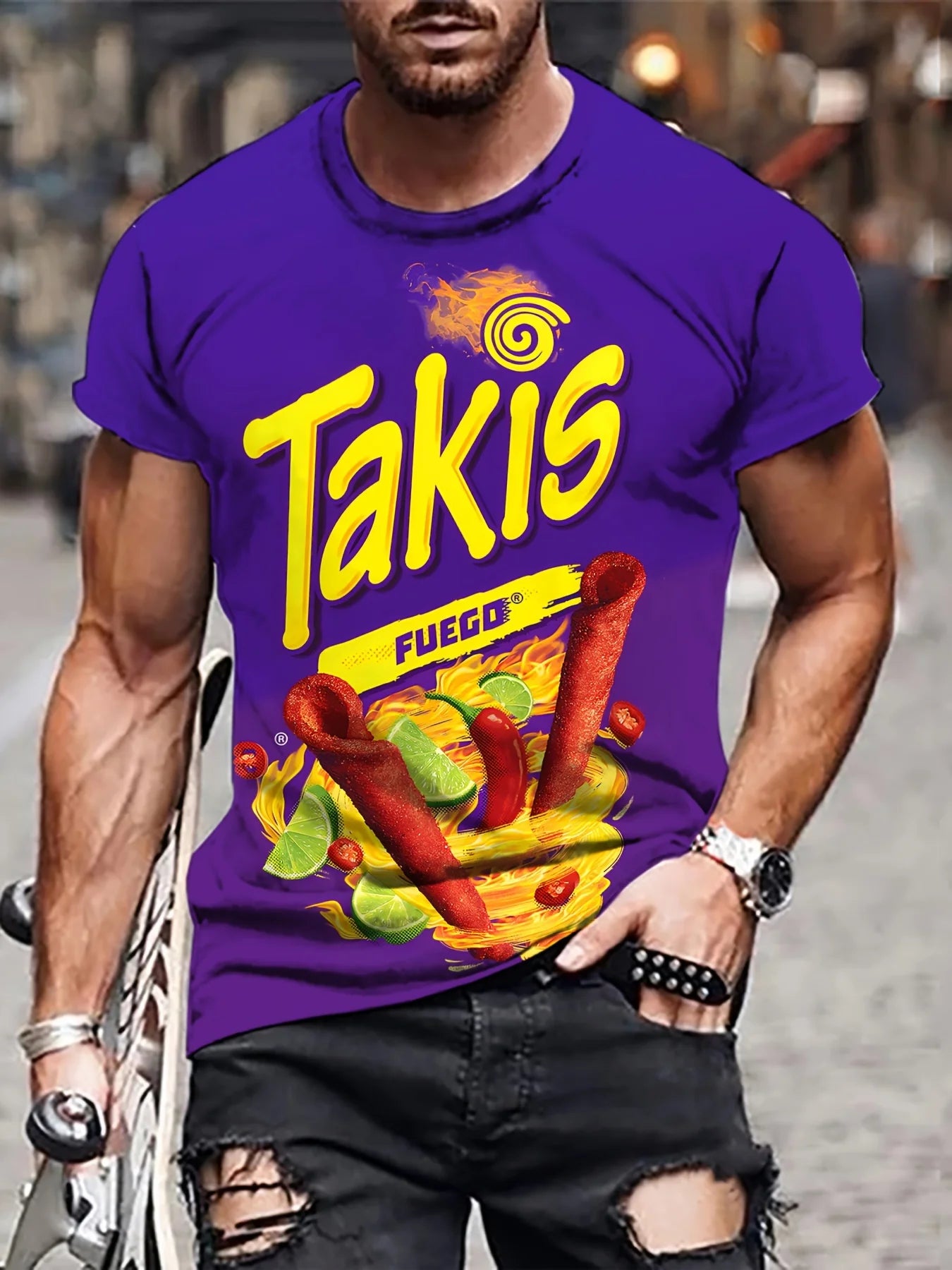 Men's Clothing Fashion Takis 3D Graphic T Shirt