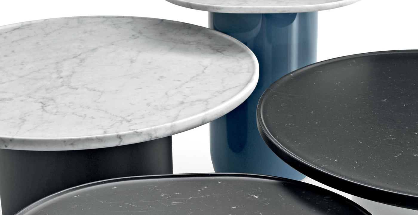 Marble Side Tables by B&B Italia 