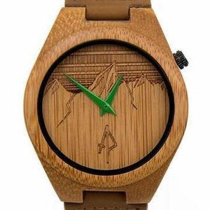 The Ridge: Mountain Themed Bamboo Wooden Watch