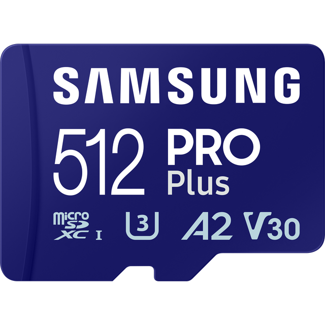 Se Samsung Pro Plus MicroSDX - 512GB - 180MB/s, 130MB/s - (MB-MD512SA/EU) hos NexusGear