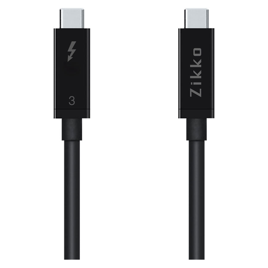 Billede af Zikko 0,8m 100W / 20Gb 8K USB-C Kabel, 0,8m, Sort