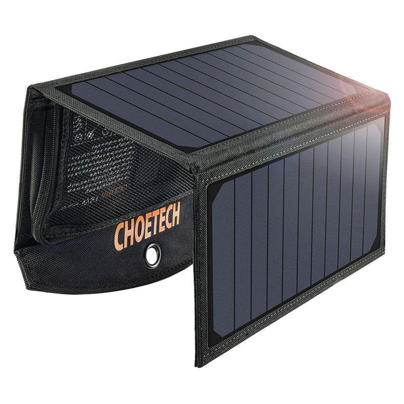 Billede af Choetec 2-port 19W Solcellepanel, Sort hos NexusGear