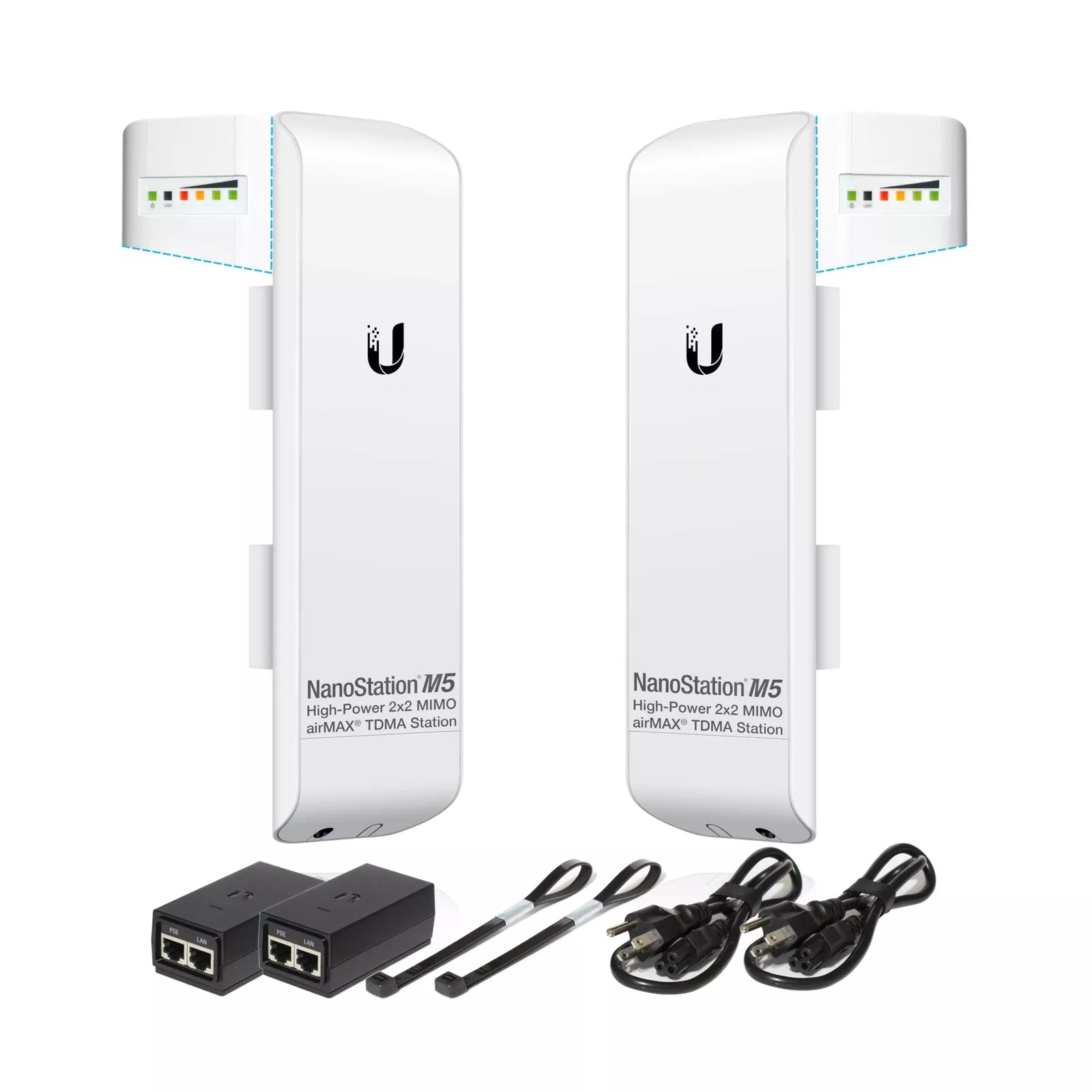 Ubiquiti NSM5 Bundle of 2 NanoStation M5 Pre-Configured