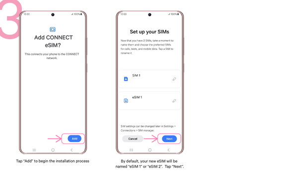 Install Your eSIM on Samsung Step 3