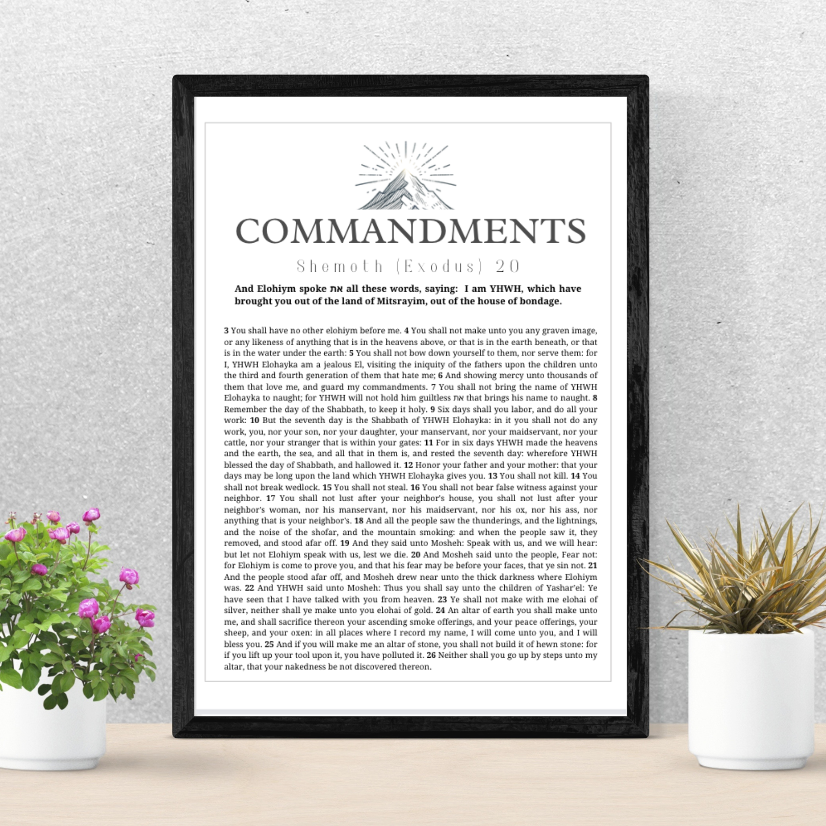 Ten Commandments Poster