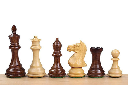 Pièces d'échecs suprêmes en acacia de 3,5 pouces
