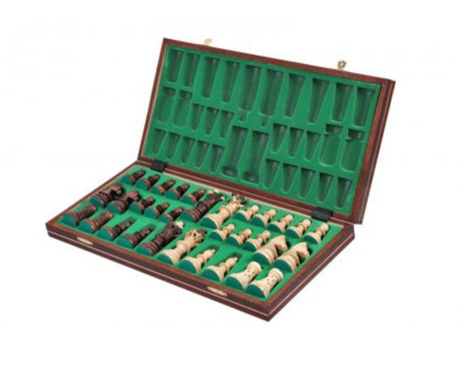 21.6 Inch Folding Wooden Chess Board Embassy