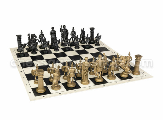 17 Inch Chess set Roman Gold
