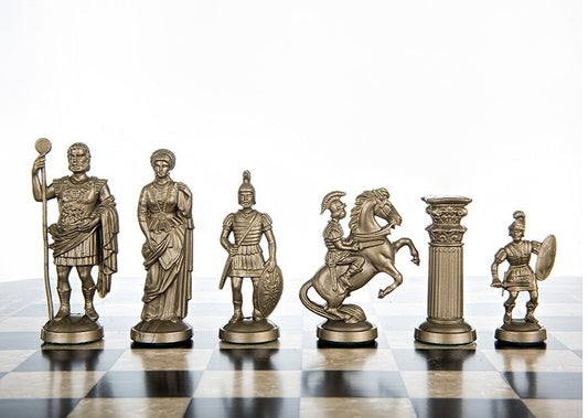 17 Inch Chess set Roman Gold