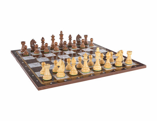 Jeu d'échecs Madrid Pearl de 21,2 pouces