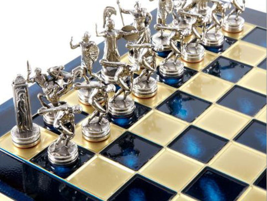 Jeu d'échecs antique de 14 pouces, lanceur de disque