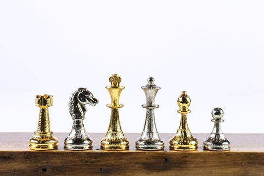 Metal Flowered Chessmen