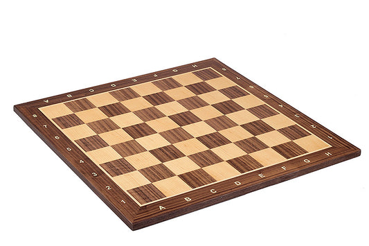 18.9 Inch Chess board No 5 walnute/maple with  notation