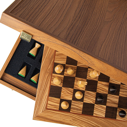 Olive Wooden Chess Set