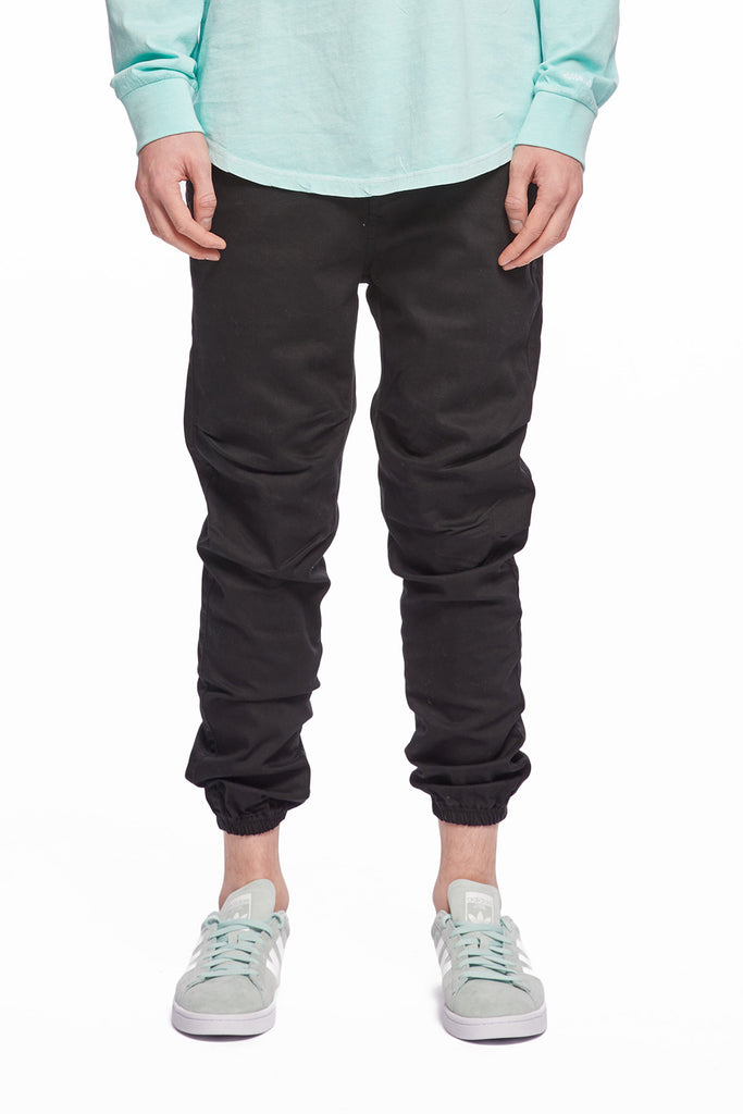 black combat joggers