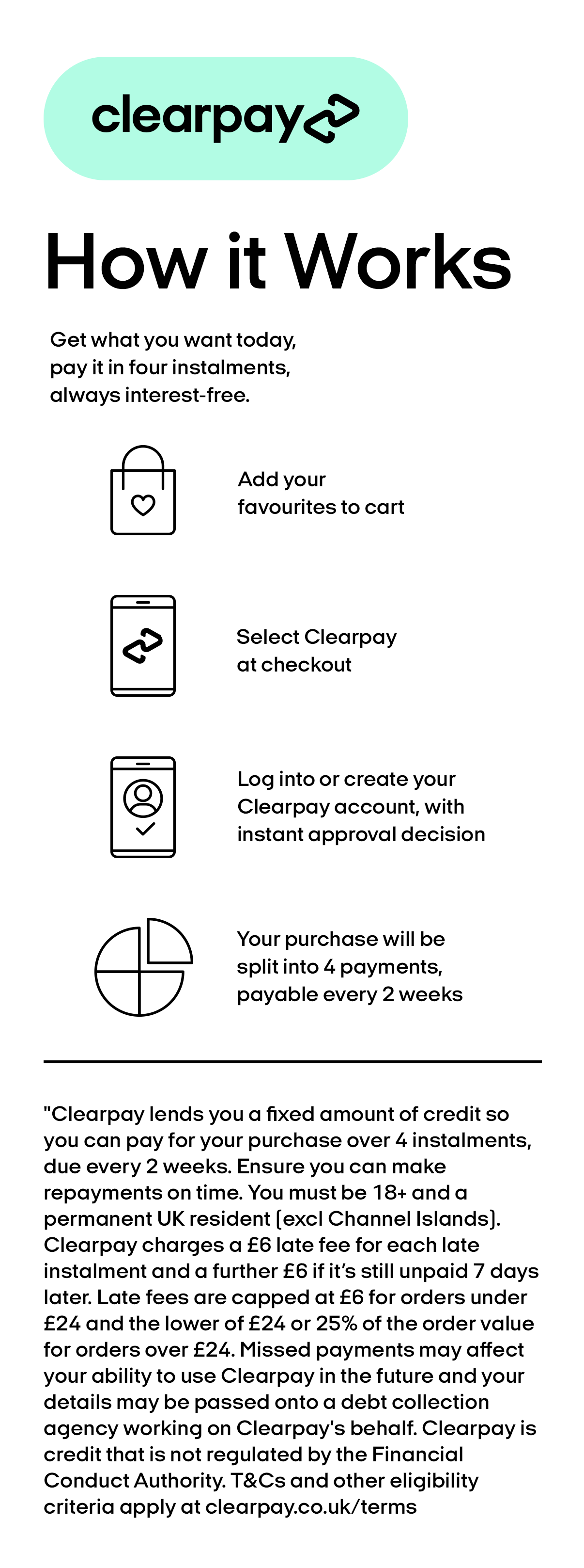 How to pay with Clearpay